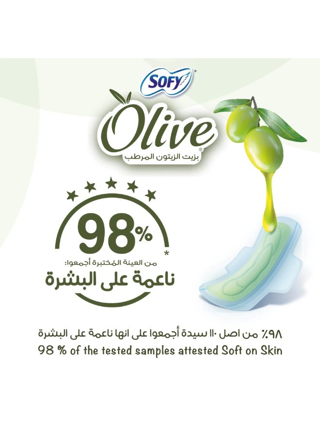 Sofy Olive Slim Large Cotton Pads Olive Oil Moisturizer Deep Absorb Pores 98% Of Users Found Them Soft On The Skin 30Pads - Image 3